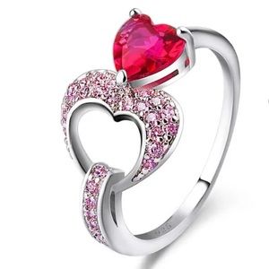 Double Heart Ring